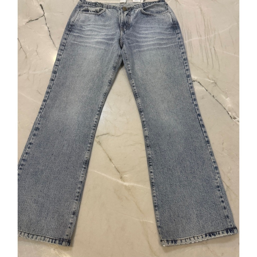 Lucky Brand Dungarees Gene Montesano Freighed Jeans Light Wash Straight Leg 8/29